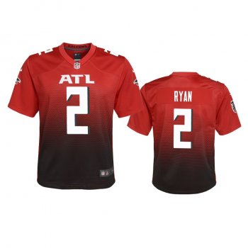 Youth Atlanta Falcons Matt Ryan Red 2020 2nd Alternate Game Jersey