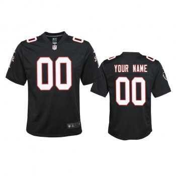 Youth Atlanta Falcons Custom Black 2020 Throwback Game Jersey