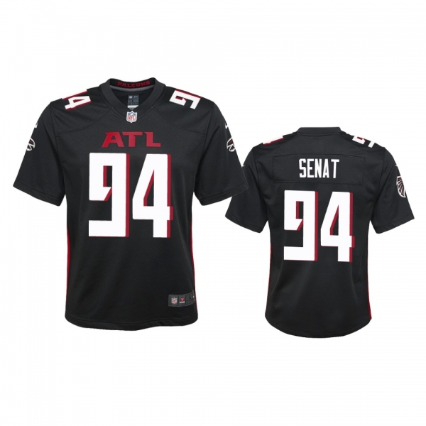 Youth Atlanta Falcons Deadrin Senat Black 2020 Game Jersey