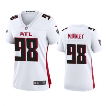 Women's Atlanta Falcons Takkarist McKinley White 2020 Game Jersey