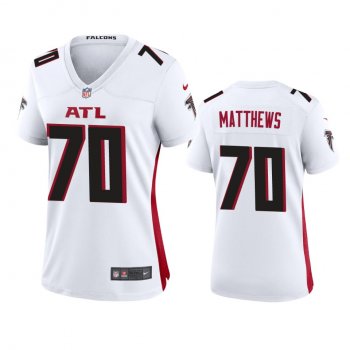 Women's Atlanta Falcons Jake Matthews White 2020 Game Jersey