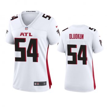 Women's Atlanta Falcons Foyesade Oluokun White 2020 Game Jersey