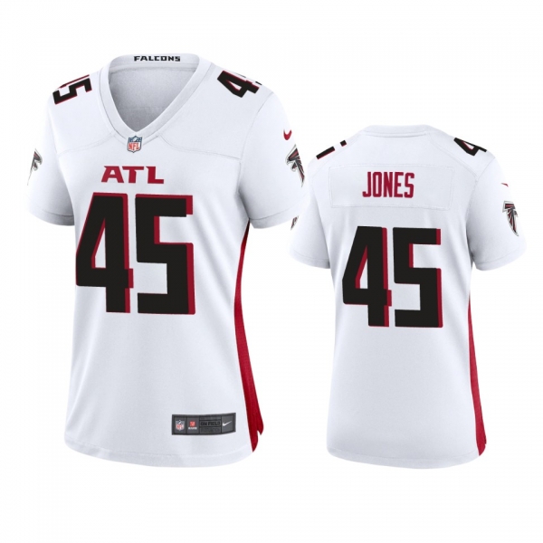 Women's Atlanta Falcons Deion Jones White 2020 Game Jersey