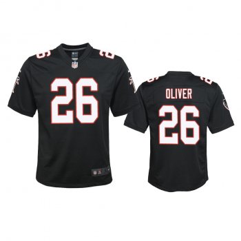 Youth Atlanta Falcons Isaiah Oliver Black 2020 Throwback Game Jersey