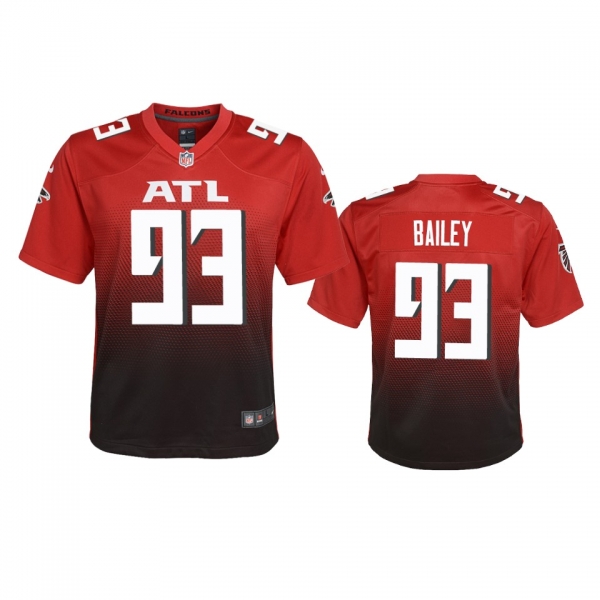 Youth Atlanta Falcons Allen Bailey Red 2020 2nd Alternate Game Jersey