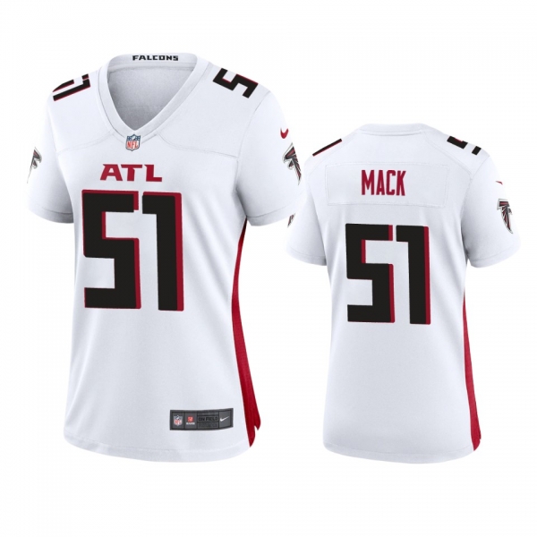 Women's Atlanta Falcons Alex Mack White 2020 Game Jersey