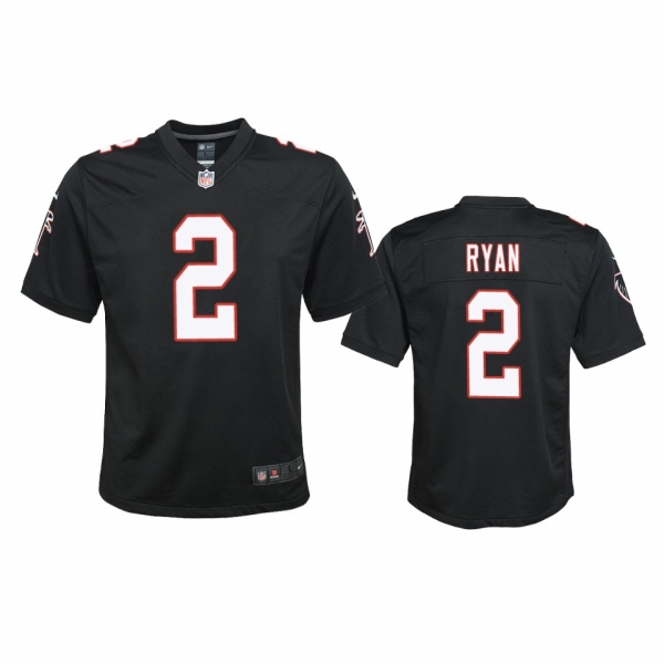 Youth Atlanta Falcons Matt Ryan Black 2020 Throwback Game Jersey