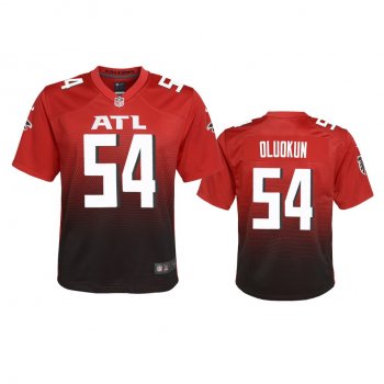 Youth Atlanta Falcons Foyesade Oluokun Red 2020 2nd Alternate Game Jersey