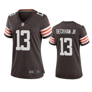 Women's Cleveland Browns Odell Beckham Jr Brown 2020 Game Jersey