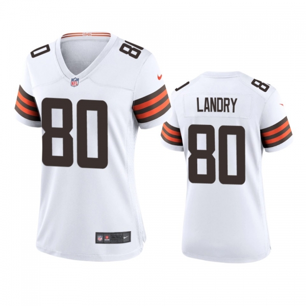 Women's Cleveland Browns Jarvis Landry White 2020 Game Jersey