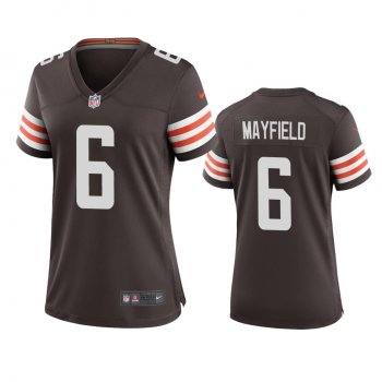 Women's Cleveland Browns Baker Mayfield Brown 2020 Game Jersey