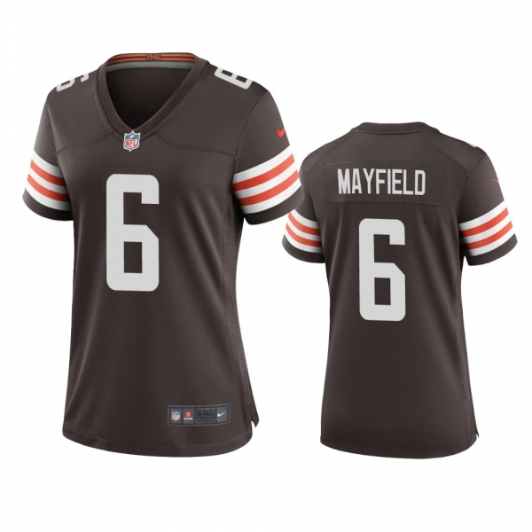 Women's Cleveland Browns Baker Mayfield Brown 2020 Game Jersey