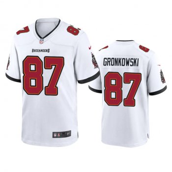 Men's Tampa Bay Buccaneers Rob Gronkowski White Game Jersey