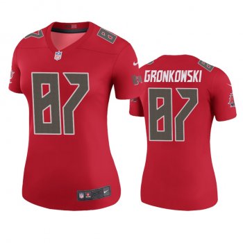 Women's Tampa Bay Buccaneers Rob Gronkowski Red Color Rush Legend Jersey