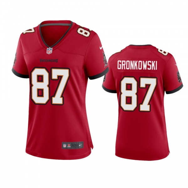 Women's Tampa Bay Buccaneers Rob Gronkowski Red Game Jersey