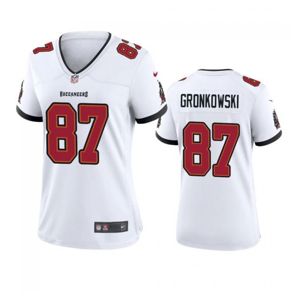 Women's Tampa Bay Buccaneers Rob Gronkowski White Game Jersey