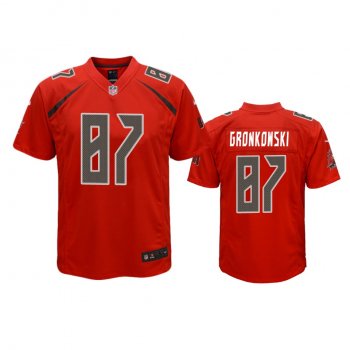 Youth Tampa Bay Buccaneers Rob Gronkowski Red Color Rush Game Jersey