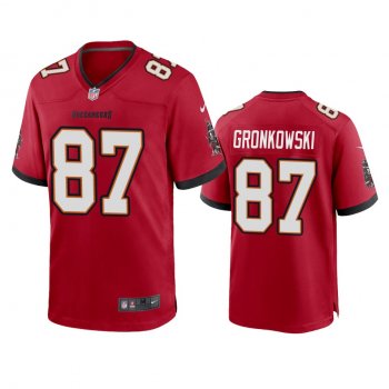 Men's Tampa Bay Buccaneers Rob Gronkowski Red Game Jersey