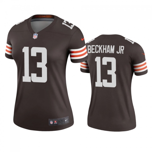 Women's Cleveland Browns Odell Beckham Jr Brown 2020 Legend Jersey