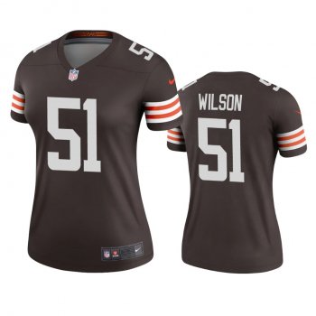 Women's Cleveland Browns Mack Wilson Brown 2020 Legend Jersey