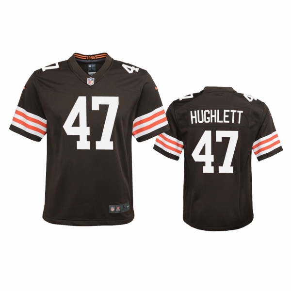 Youth Cleveland Browns Charley Hughlett Brown 2020 Game Jersey