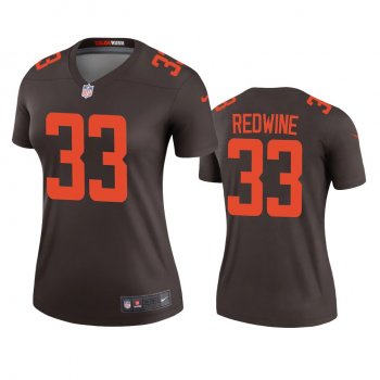 Women's Cleveland Browns Sheldrick Redwine Brown 2020 Alternate Legend Jersey