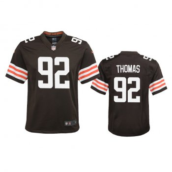 Youth Cleveland Browns Chad Thomas Brown 2020 Game Jersey