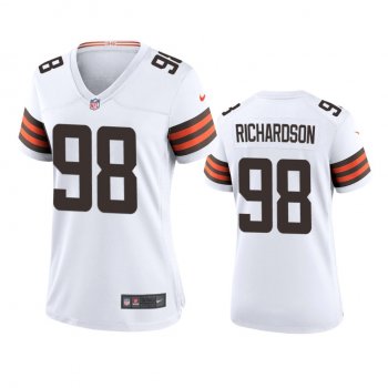 Women's Cleveland Browns Sheldon Richardson White 2020 Game Jersey