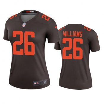 Women's Cleveland Browns Greedy Williams Brown 2020 Alternate Legend Jersey