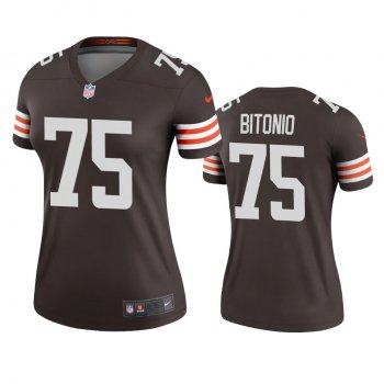 Women's Cleveland Browns Joel Bitonio Brown 2020 Legend Jersey