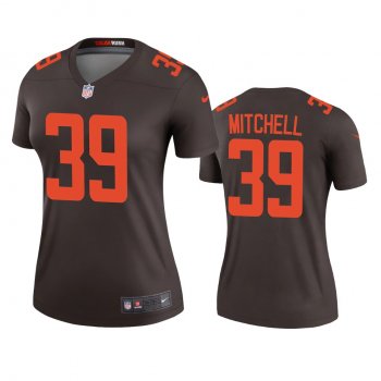 Women's Cleveland Browns Terrance Mitchell Brown 2020 Alternate Legend Jersey