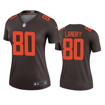 Women's Cleveland Browns Jarvis Landry Brown 2020 Alternate Legend Jersey