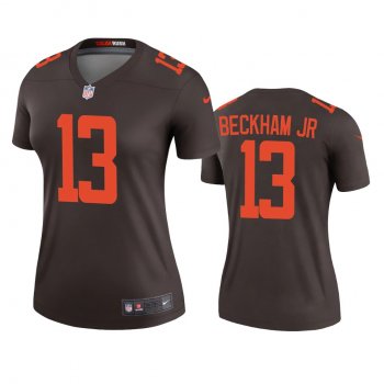 Women's Cleveland Browns Odell Beckham Jr Brown 2020 Alternate Legend Jersey