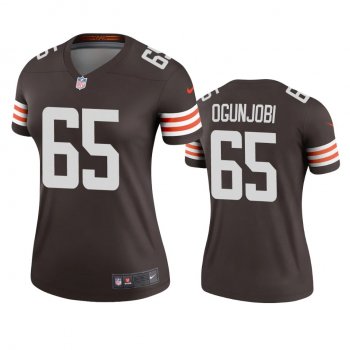 Women's Cleveland Browns Larry Ogunjobi Brown 2020 Legend Jersey