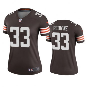 Women's Cleveland Browns Sheldrick Redwine Brown 2020 Legend Jersey