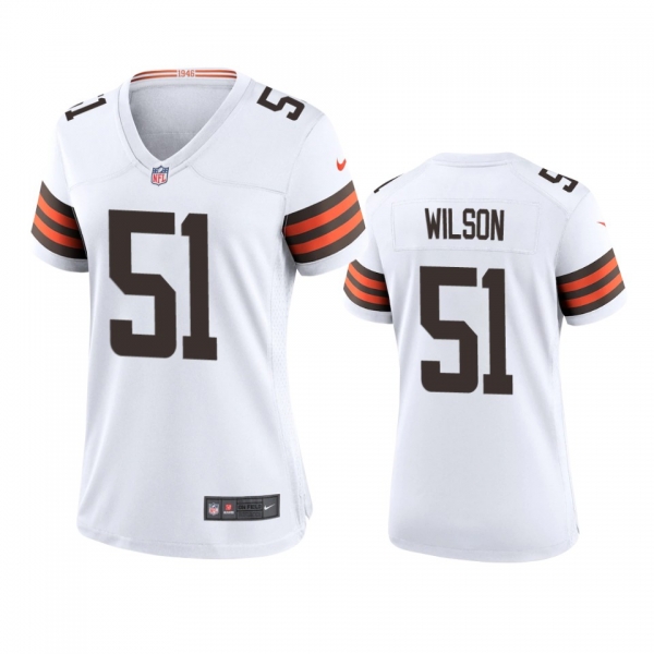 Women's Cleveland Browns Mack Wilson White 2020 Game Jersey