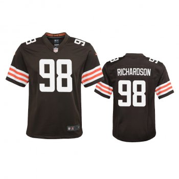 Youth Cleveland Browns Sheldon Richardson Brown 2020 Game Jersey