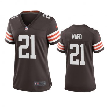 Women's Cleveland Browns Denzel Ward Brown 2020 Game Jersey