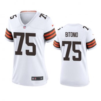 Women's Cleveland Browns Joel Bitonio White 2020 Game Jersey