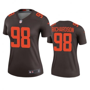 Women's Cleveland Browns Sheldon Richardson Brown 2020 Alternate Legend Jersey