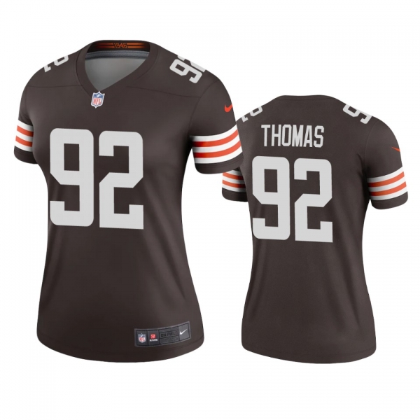 Women's Cleveland Browns Chad Thomas Brown 2020 Legend Jersey