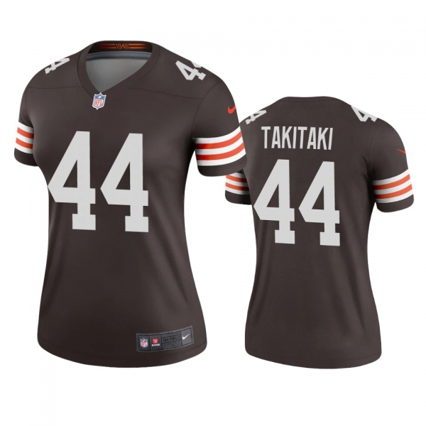 Women's Cleveland Browns Sione Takitaki Brown 2020 Legend Jersey