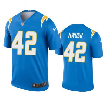 Men's Los Angeles Chargers Uchenna Nwosu Powder Blue 2020 Legend Jersey