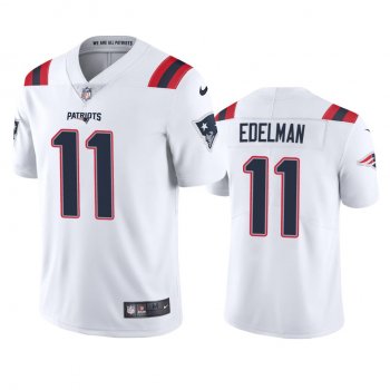 Men's New England Patriots Julian Edelman White 2020 Vapor Limited Jersey