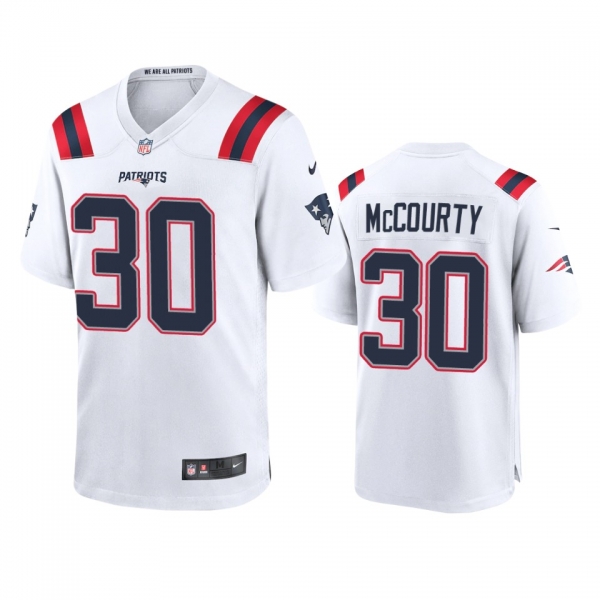 Men's New England Patriots Jason McCourty White 2020 Game Jersey