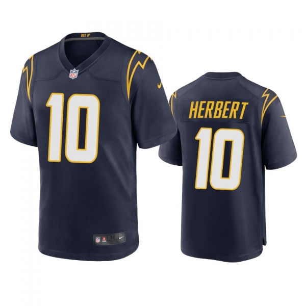 Men's Los Angeles Chargers Justin Herbert Navy 2020 NFL Draft Alternate Game Jersey