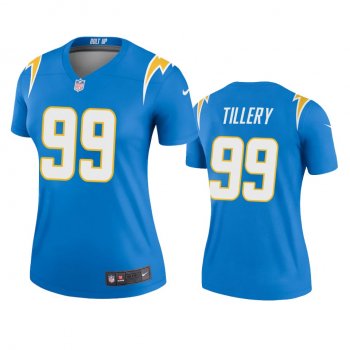 Women's Los Angeles Chargers Jerry Tillery Powder Blue 2020 Legend Jersey