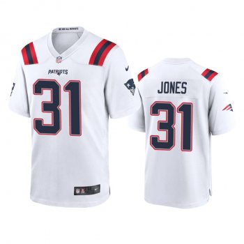 Men's New England Patriots Jonathan Jones White 2020 Game Jersey