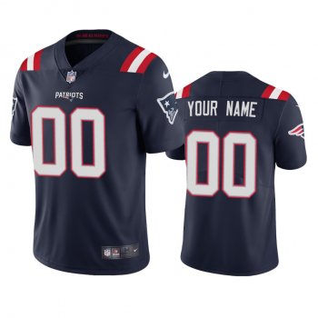 Men's New England Patriots Custom Navy 2020 Vapor Limited Jersey