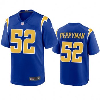 Men's Los Angeles Chargers Denzel Perryman Royal 2020 Game Jersey